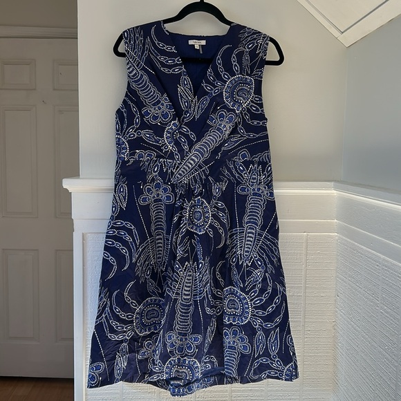 Tyler Böe Beautiful Blue Dress size 10 100% Cotton Natural Fibers - Picture 2 of 8